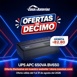 UPS INTERACTIVO APC, 650VA,...